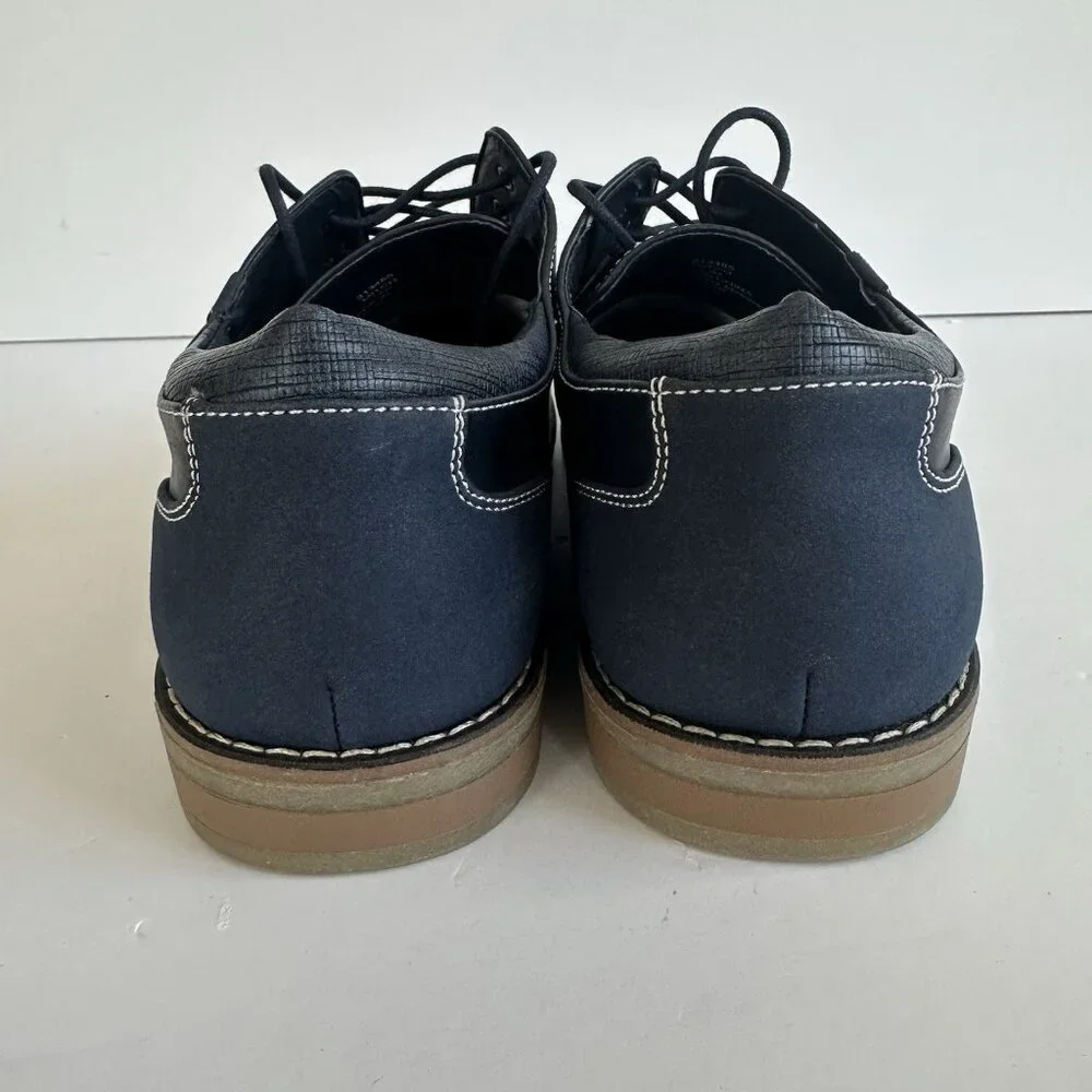Restoration Memory Foam Men's Oxford Dress Shoes Sz 12M Mitch Navy Blue Corpcore